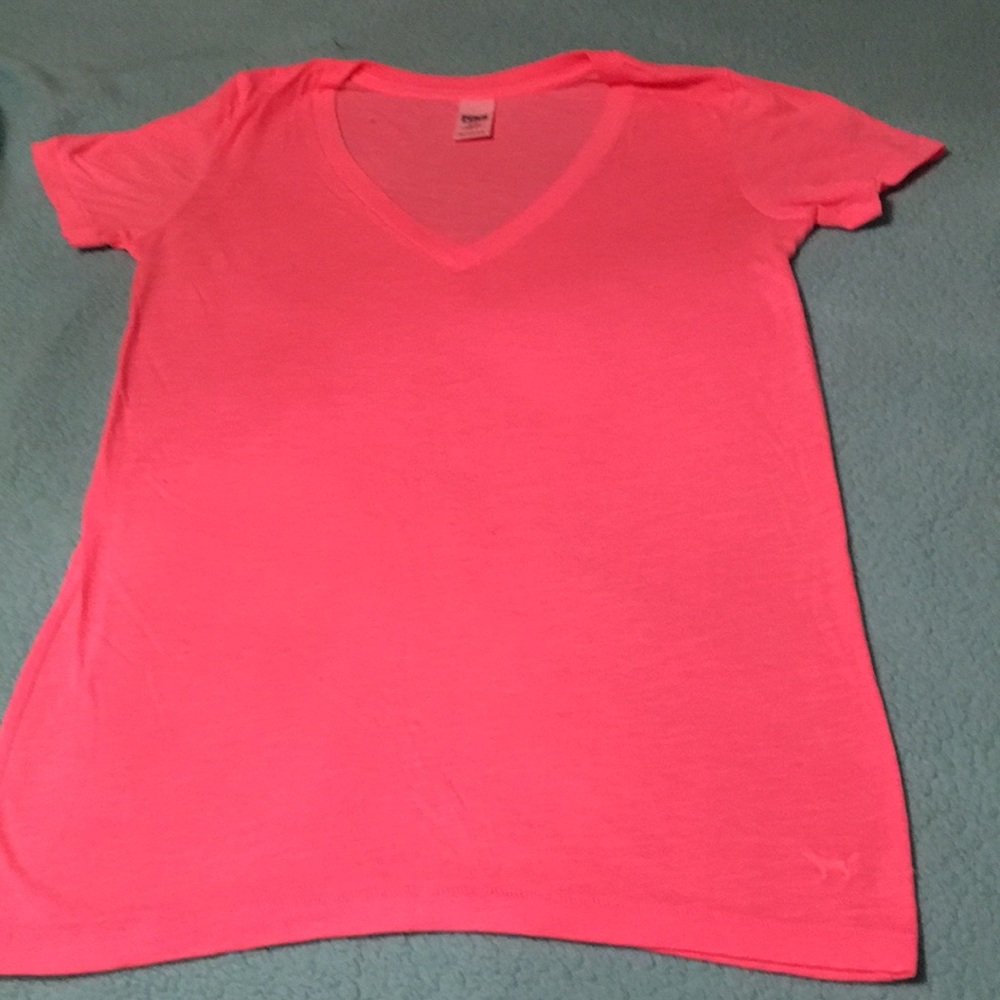 Pink Vict. Secret T-shirt,thin material, light pink,vneckSmoke & pet free home